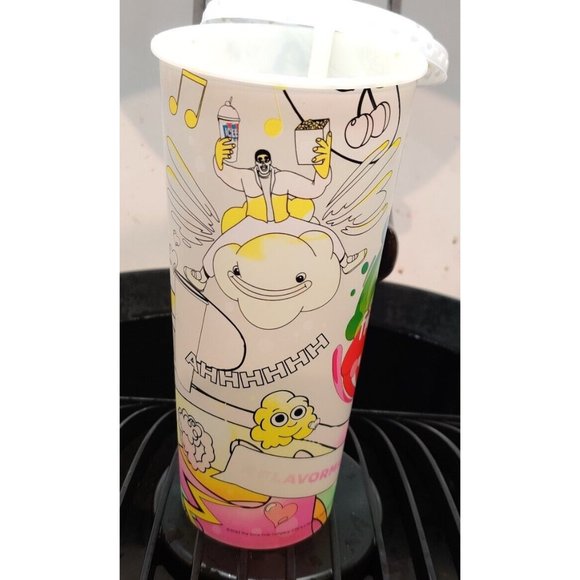 Color Changing Cup AMC Limited Edition Freestyle Coke Graffiti Design Used Once - Picture 1 of 3